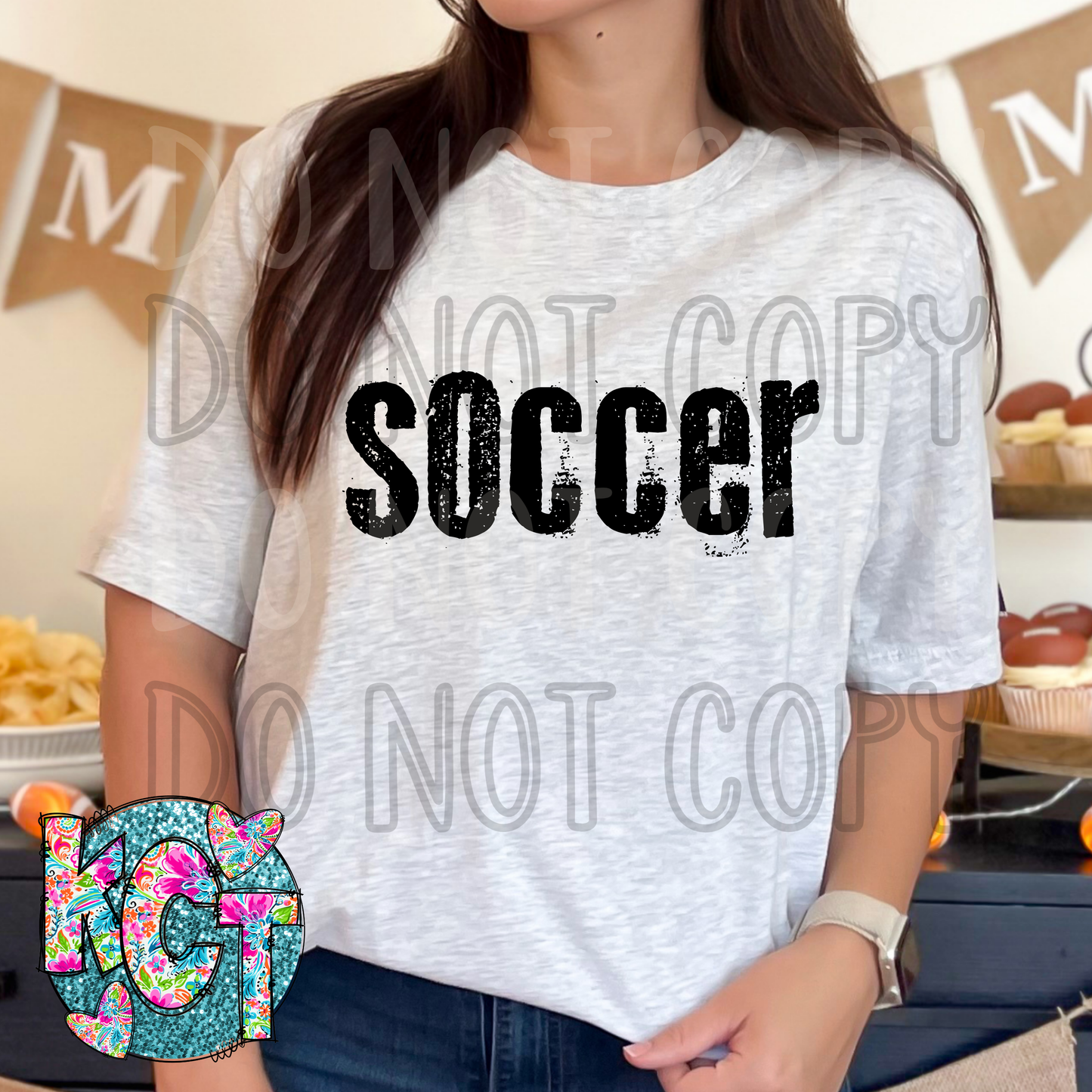 Soccer Typography DTF