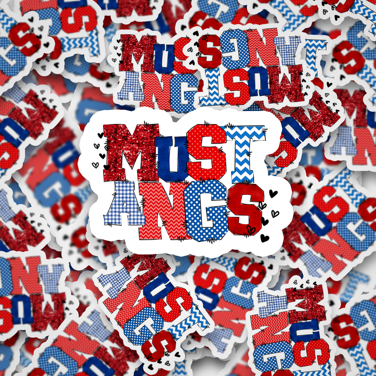 Mustangs Doodle Varsity DC