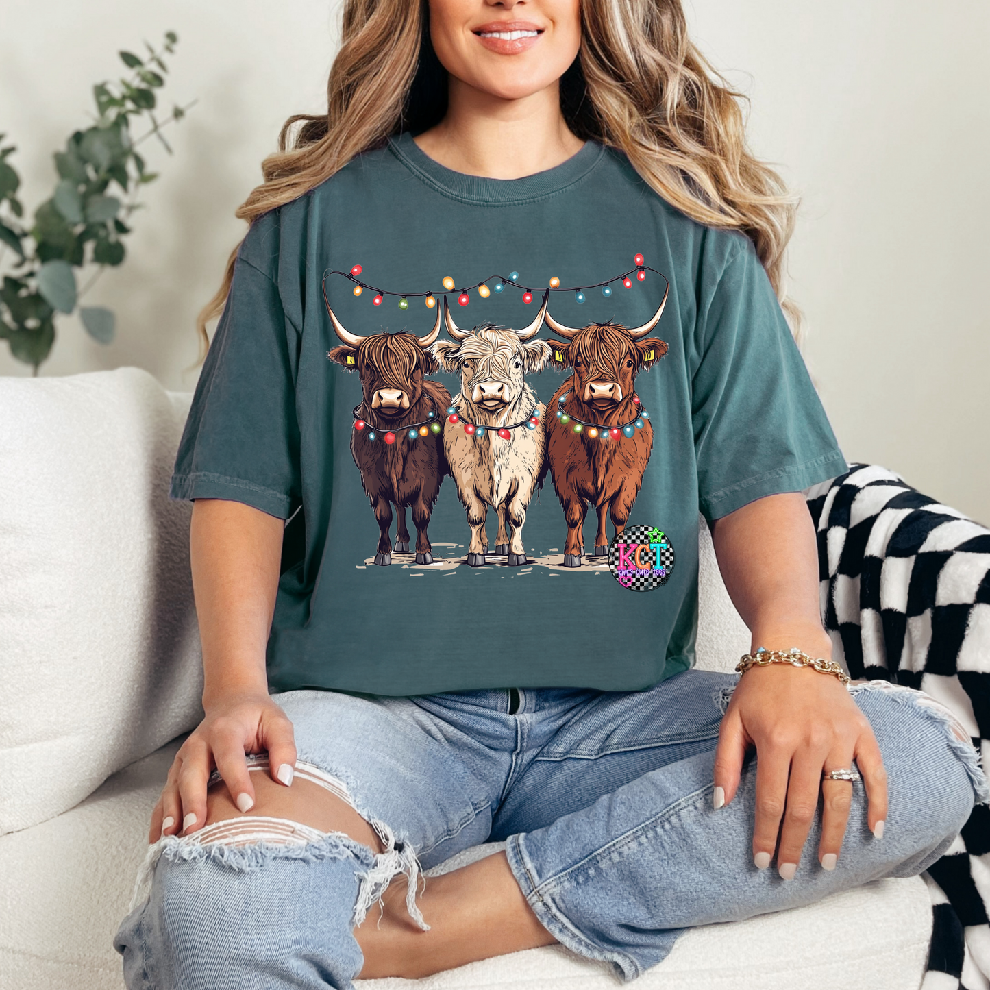 Christmas Cows DTF
