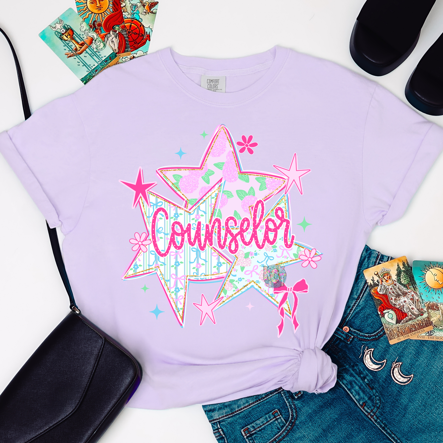 Counselor with Stars DTF