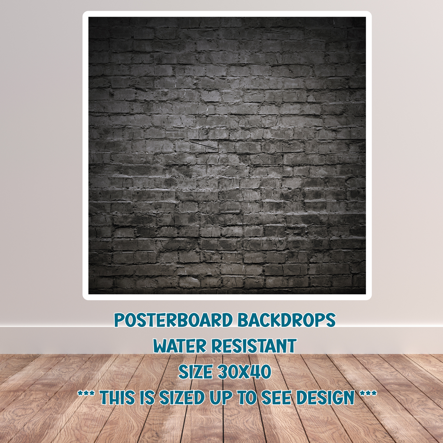 Black Brick backdrop