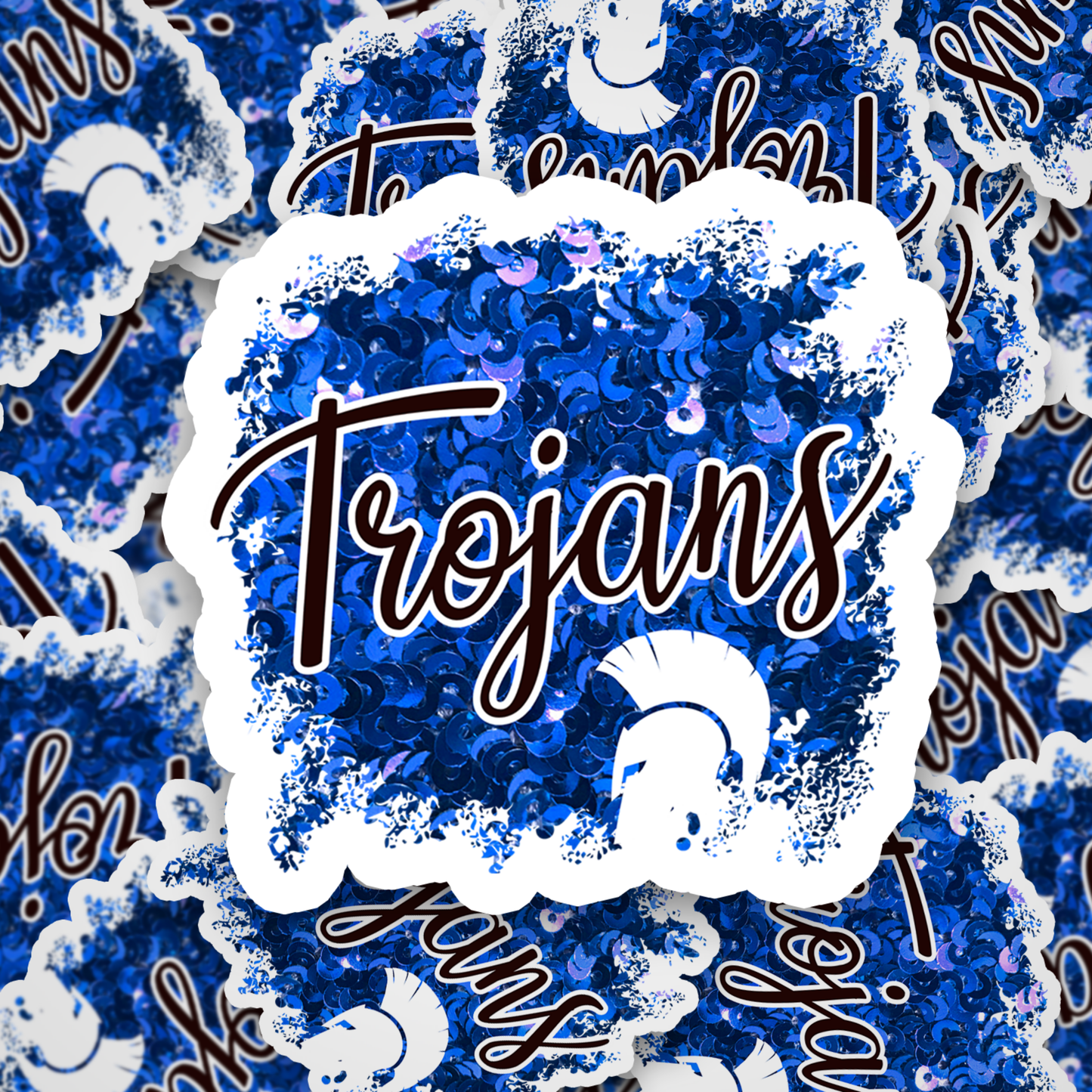 Trojans Blue Sequin DC