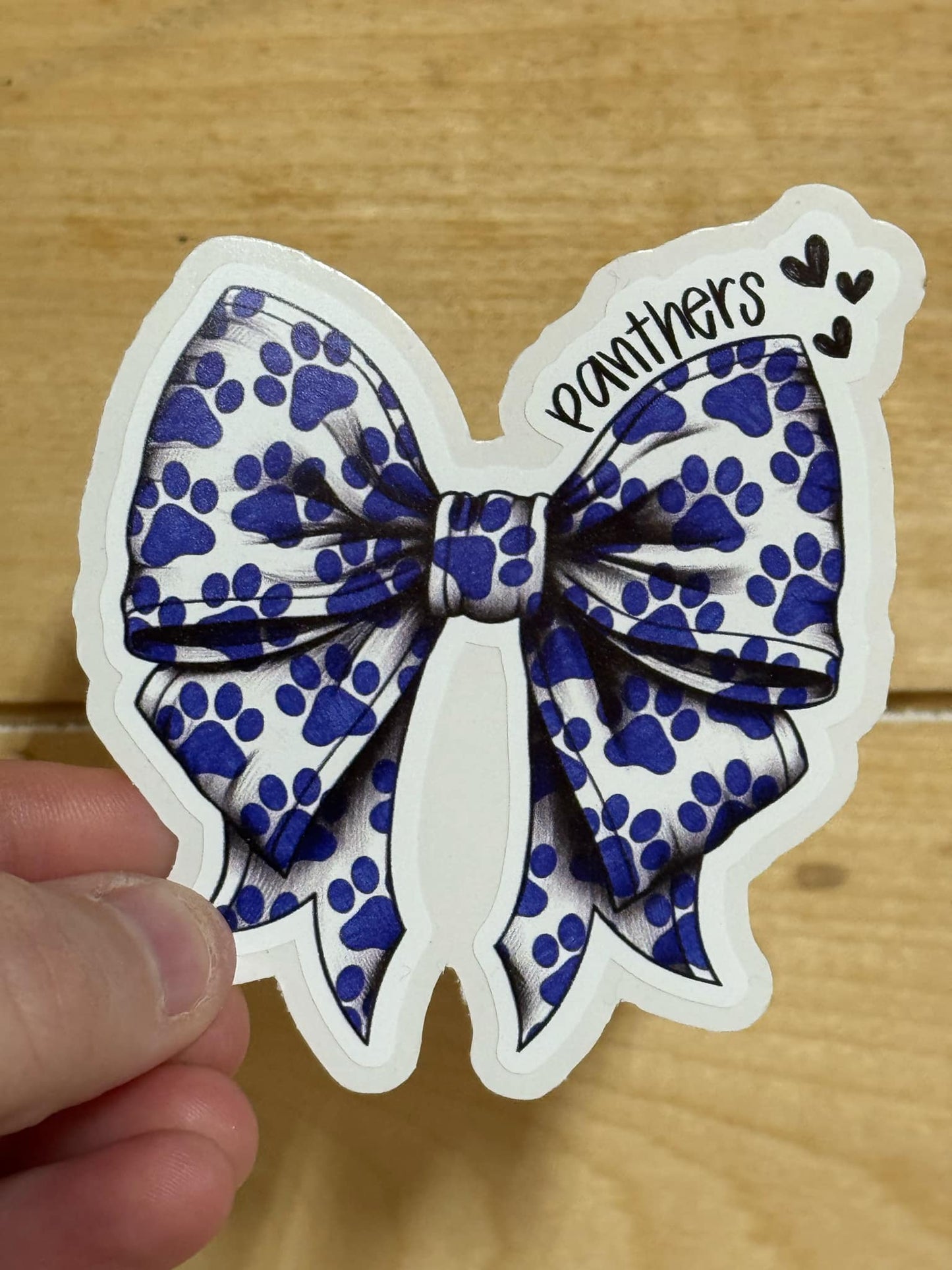 Panthers Pawprint Bow DC