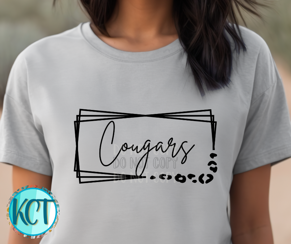 Cougars Rectangle Leopard PNG