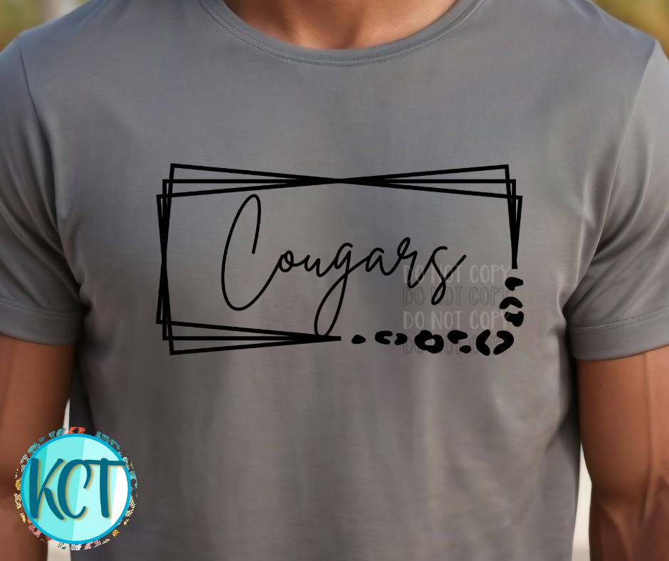 Cougars Rectangle Leopard PNG