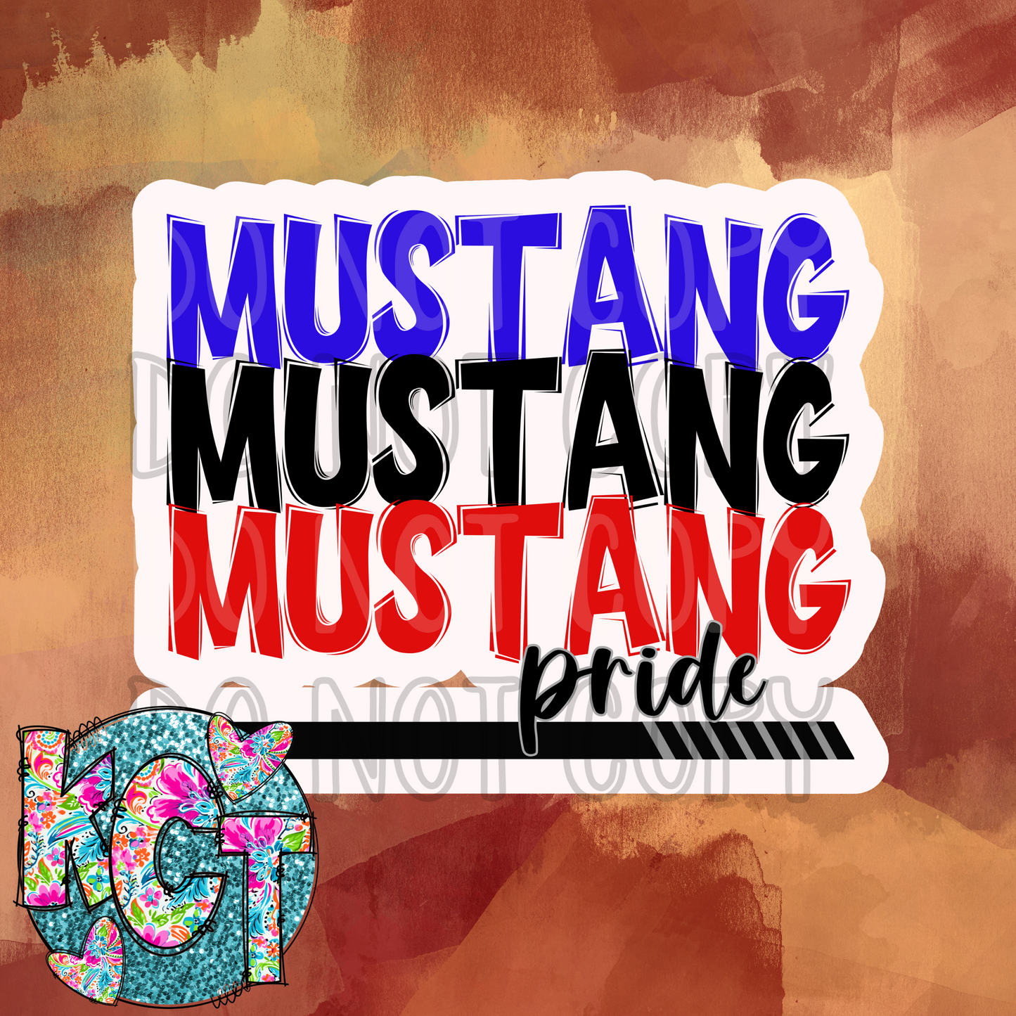 Mustang Mascot Pride DC