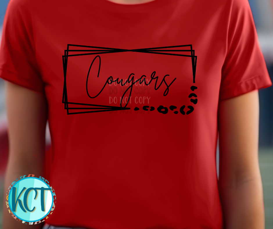 Cougars Rectangle Leopard PNG