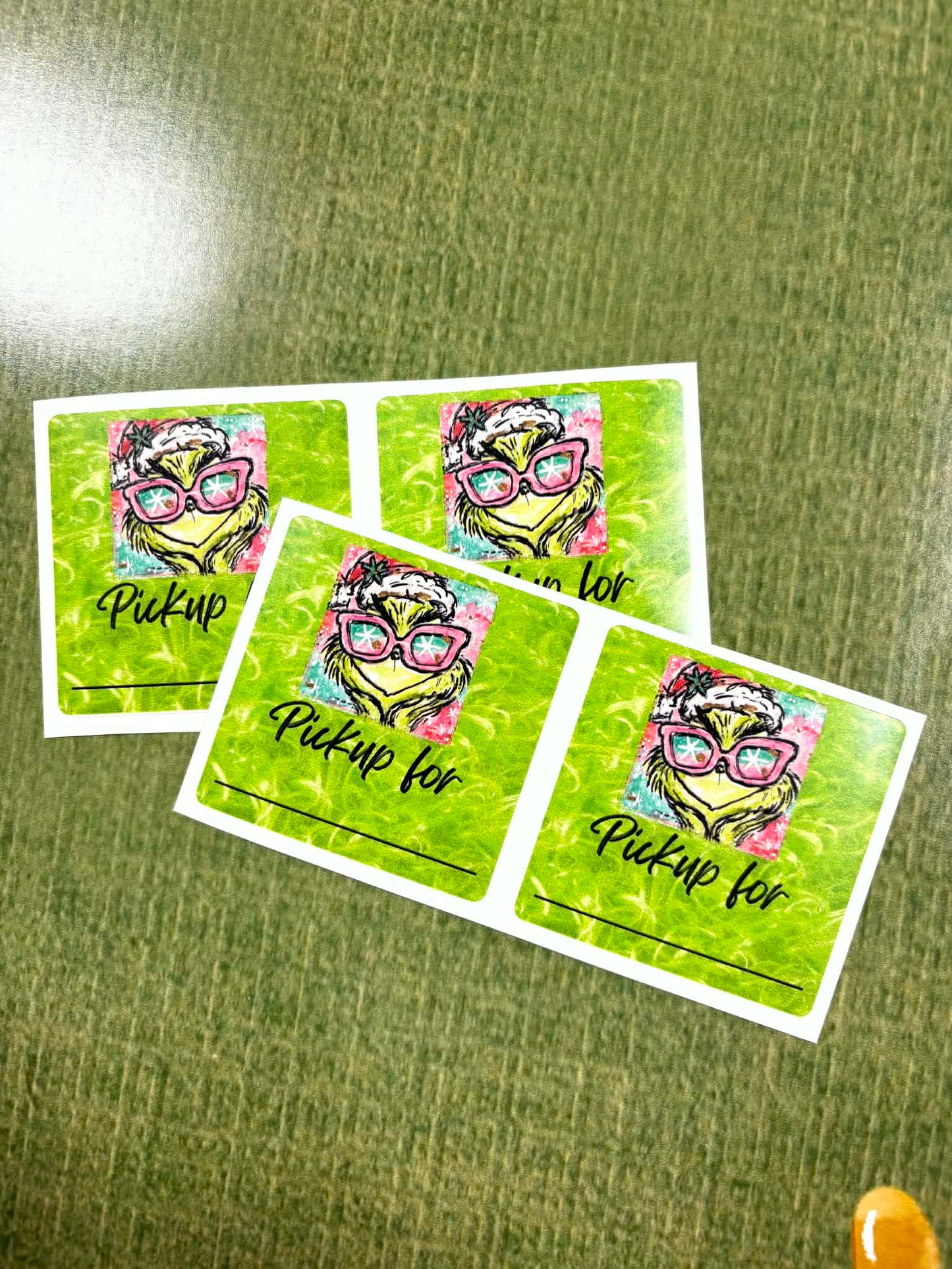 Grinch fur Pickup Sticker Sheets
