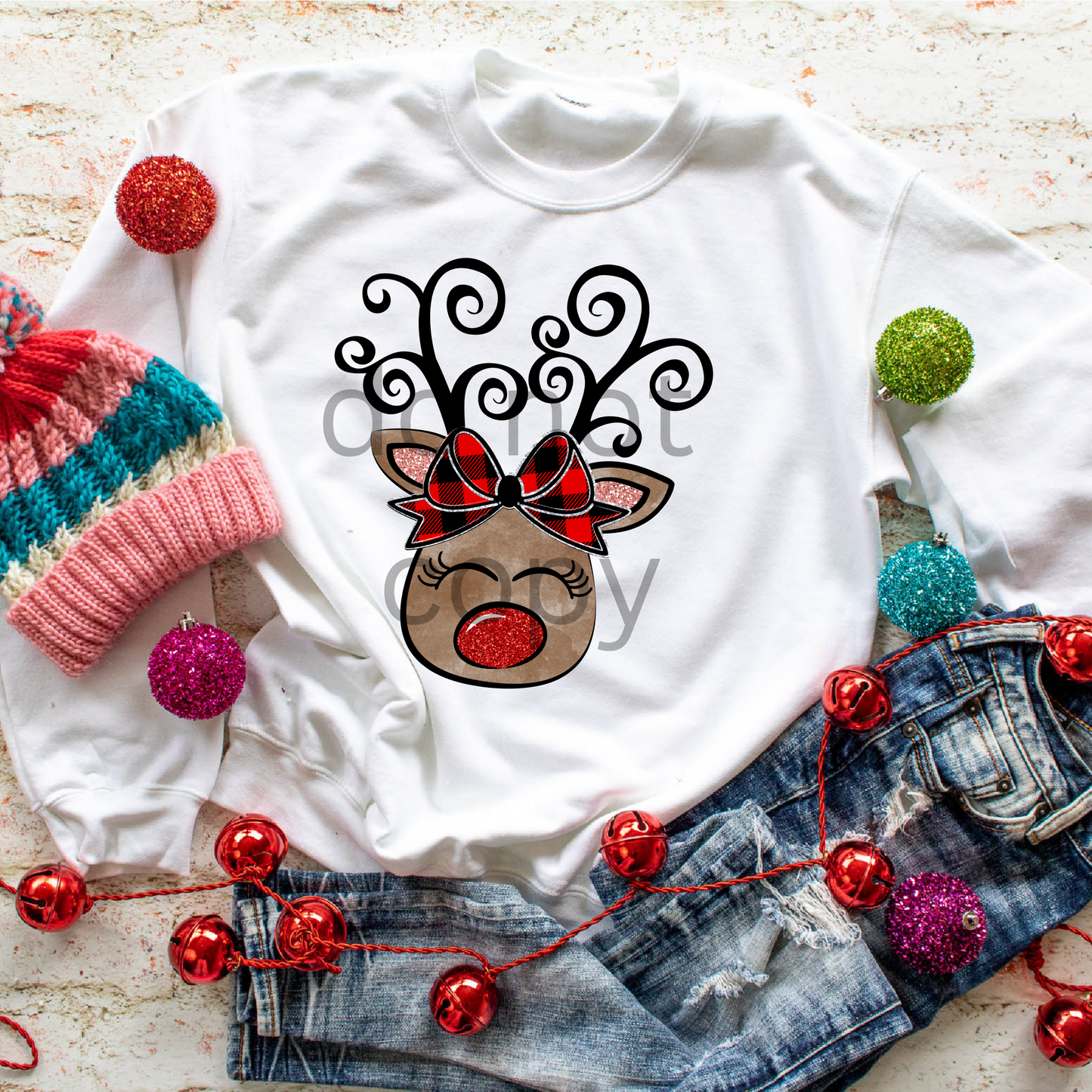 Cute Rudolph DTF