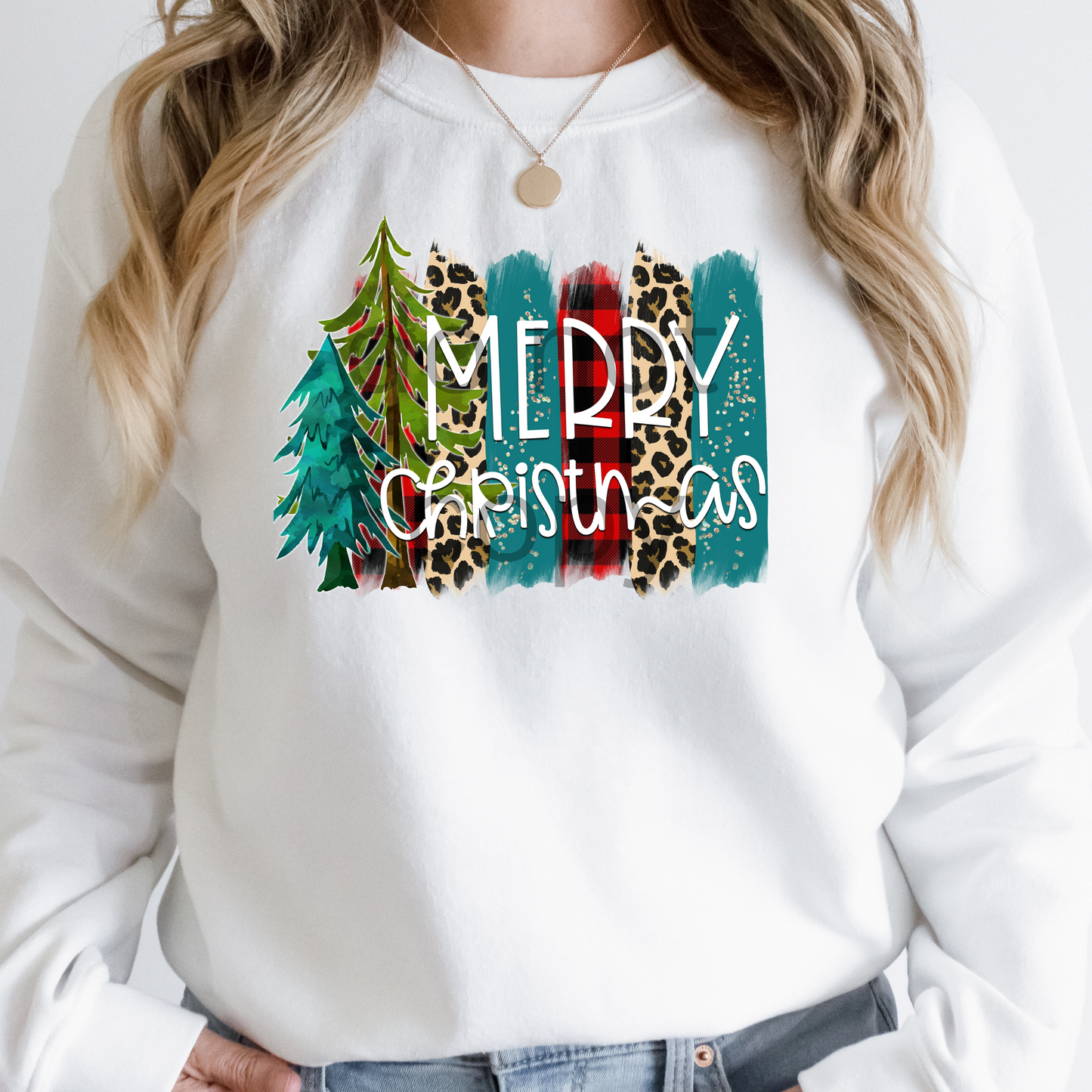 Merry Christmas (Leopard Brushstroke) DTF
