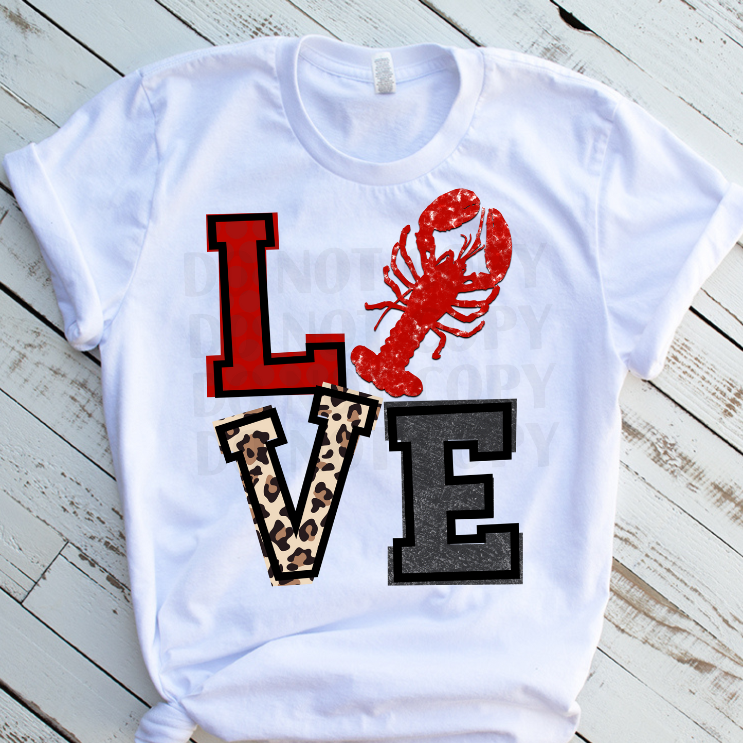 LOVE (Crawfish) DTF