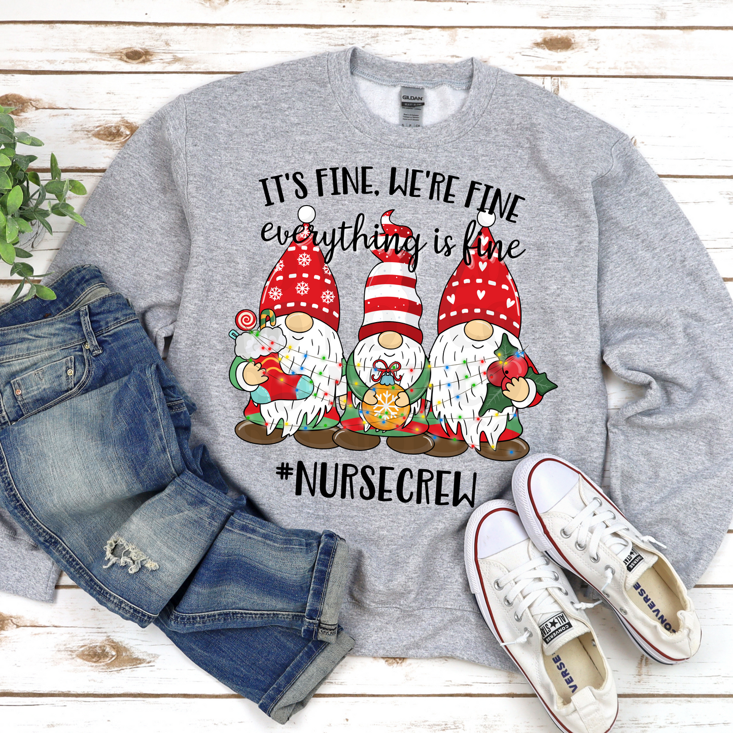 It's Fine, We're Fine Everything is Fine (Nurse Crew) DTF