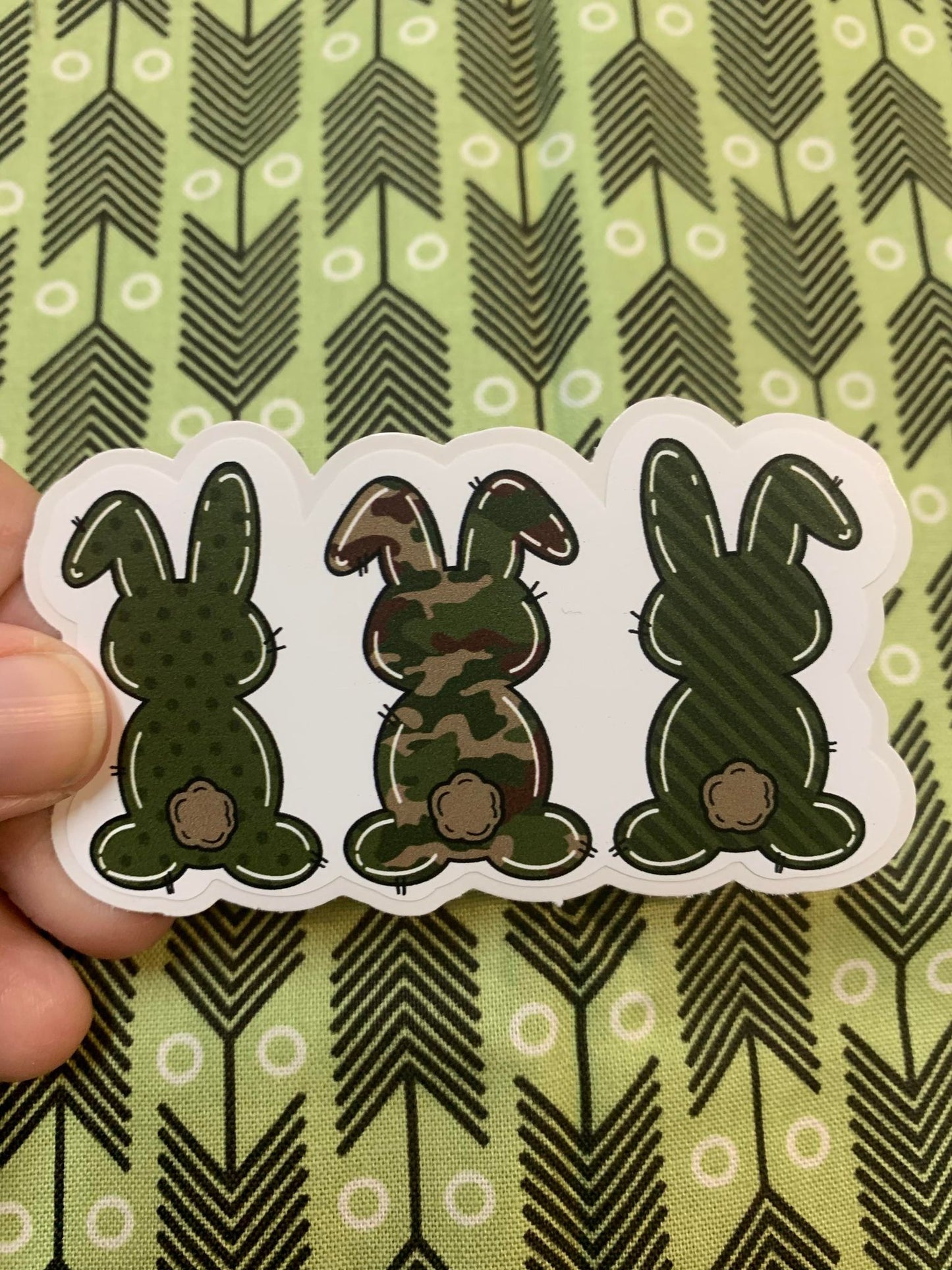 3 Camo Easter Bunnies