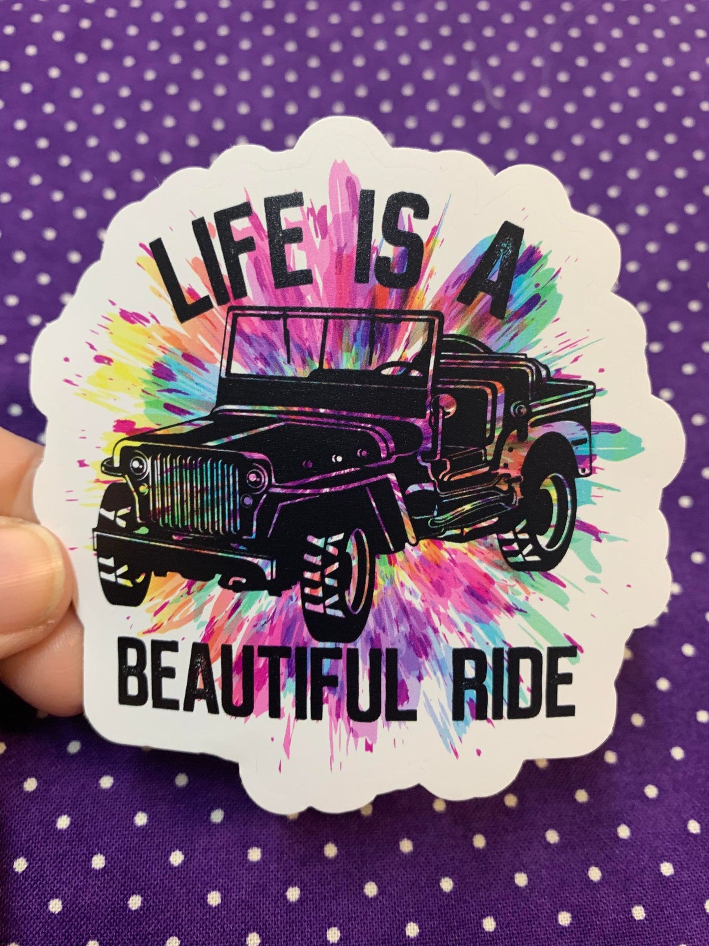 MS22 Life is a Beautiful Ride diecut