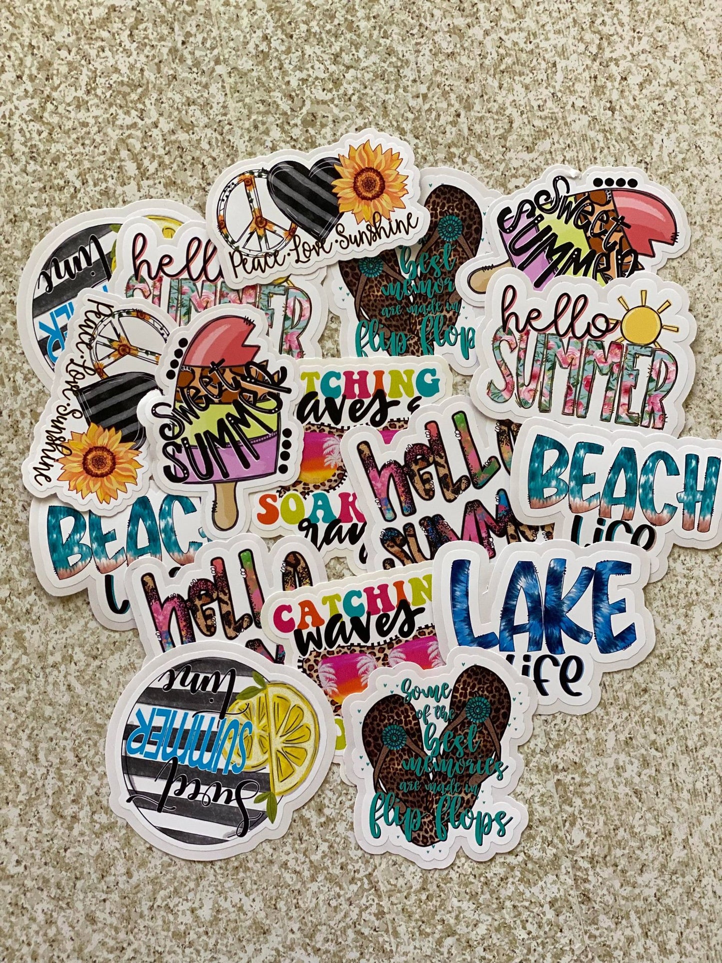 Summer DC sticker Bundle 50count