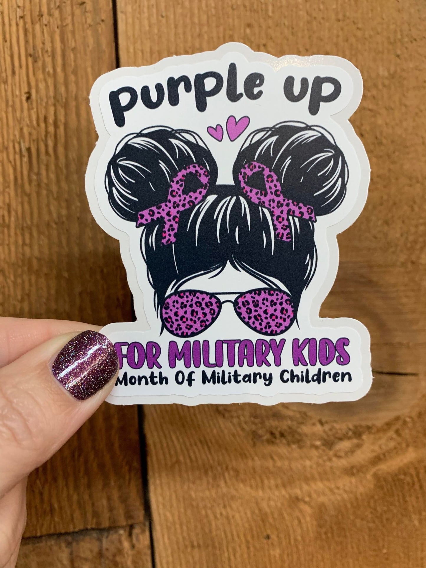 C13 Purple Up, Military Kids, Girl DC