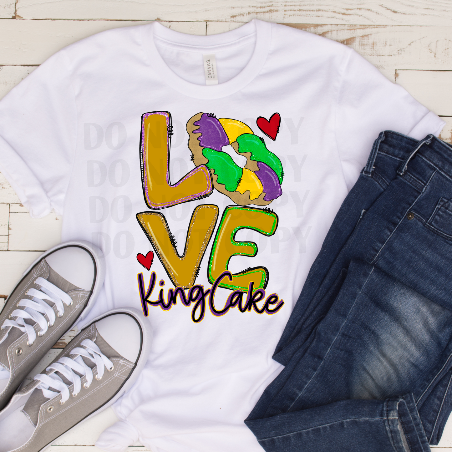 LOVE King Cake DTF