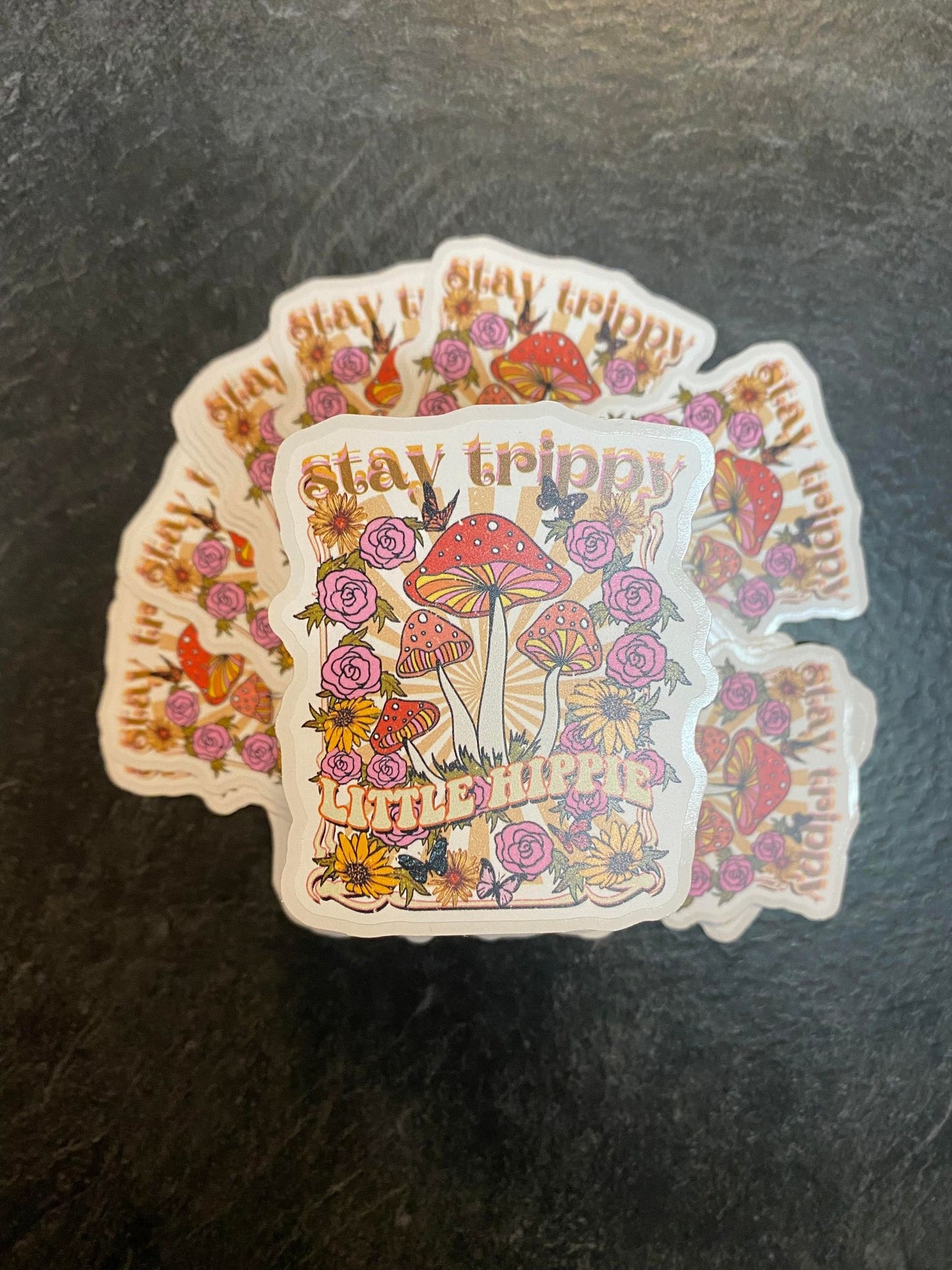 B19 Stay Trippy Little Hippy diecut
