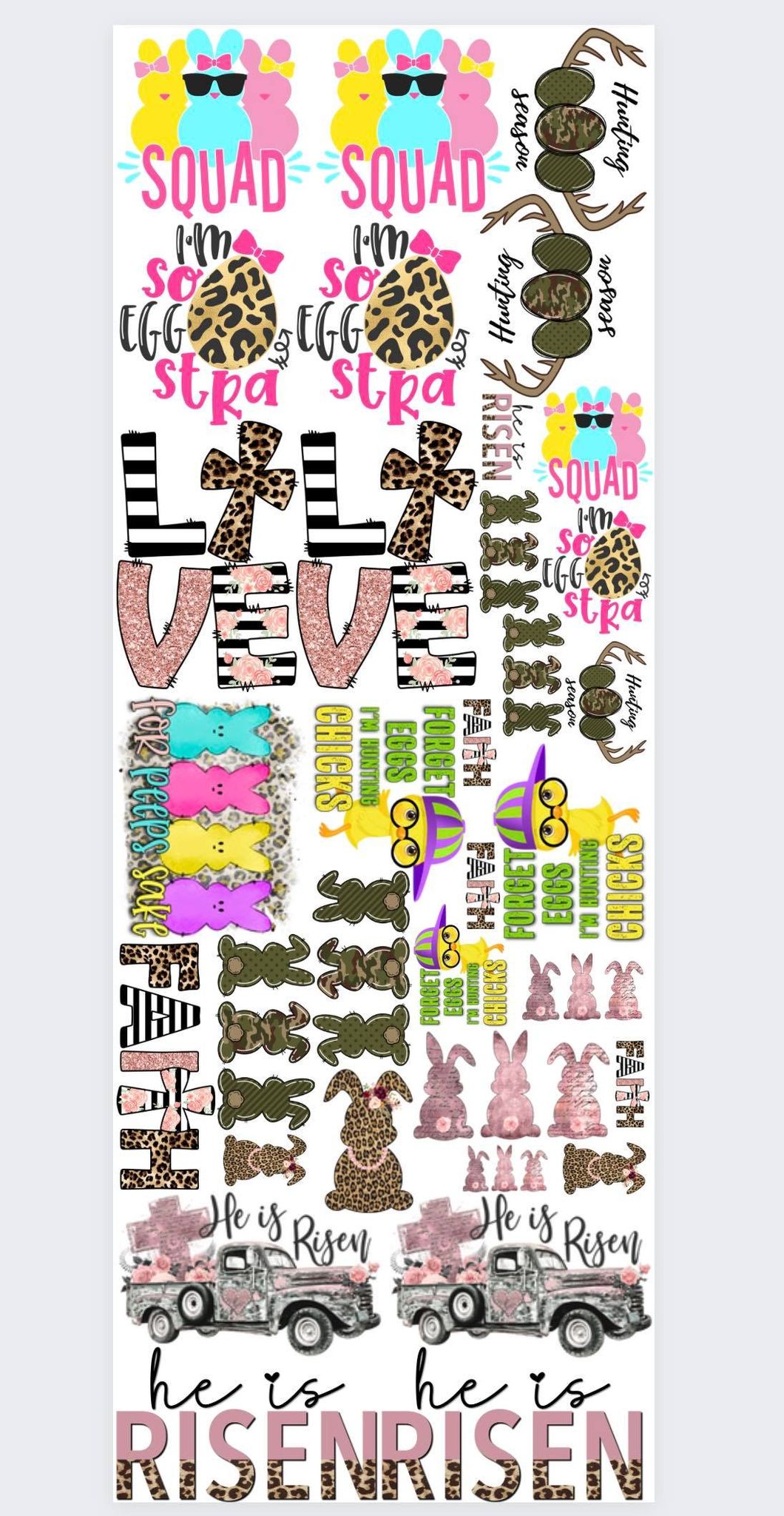 Easter Pre Loaded Gang Sheet (Religious)