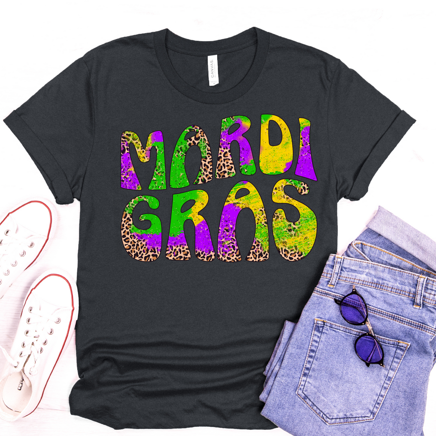 Mardi Gras (Leopard) DTF