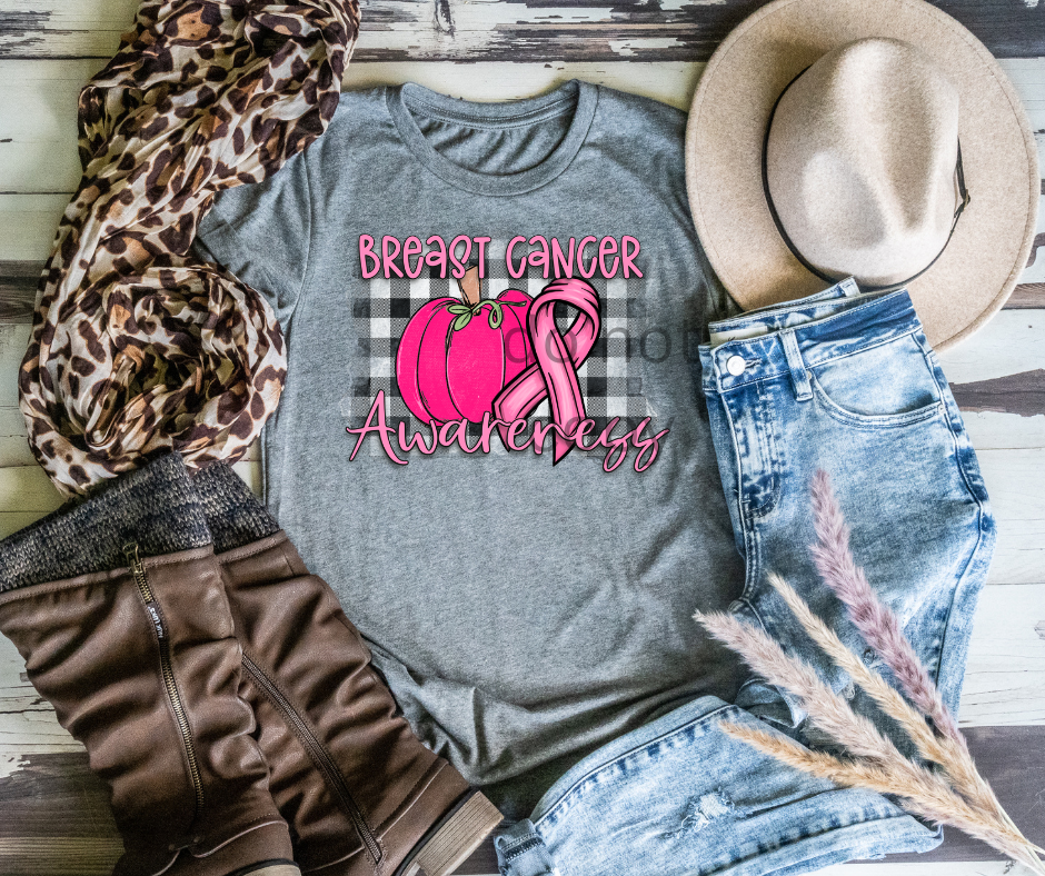 Breast Cancer Awareness (Buffalo Plaid) DTF
