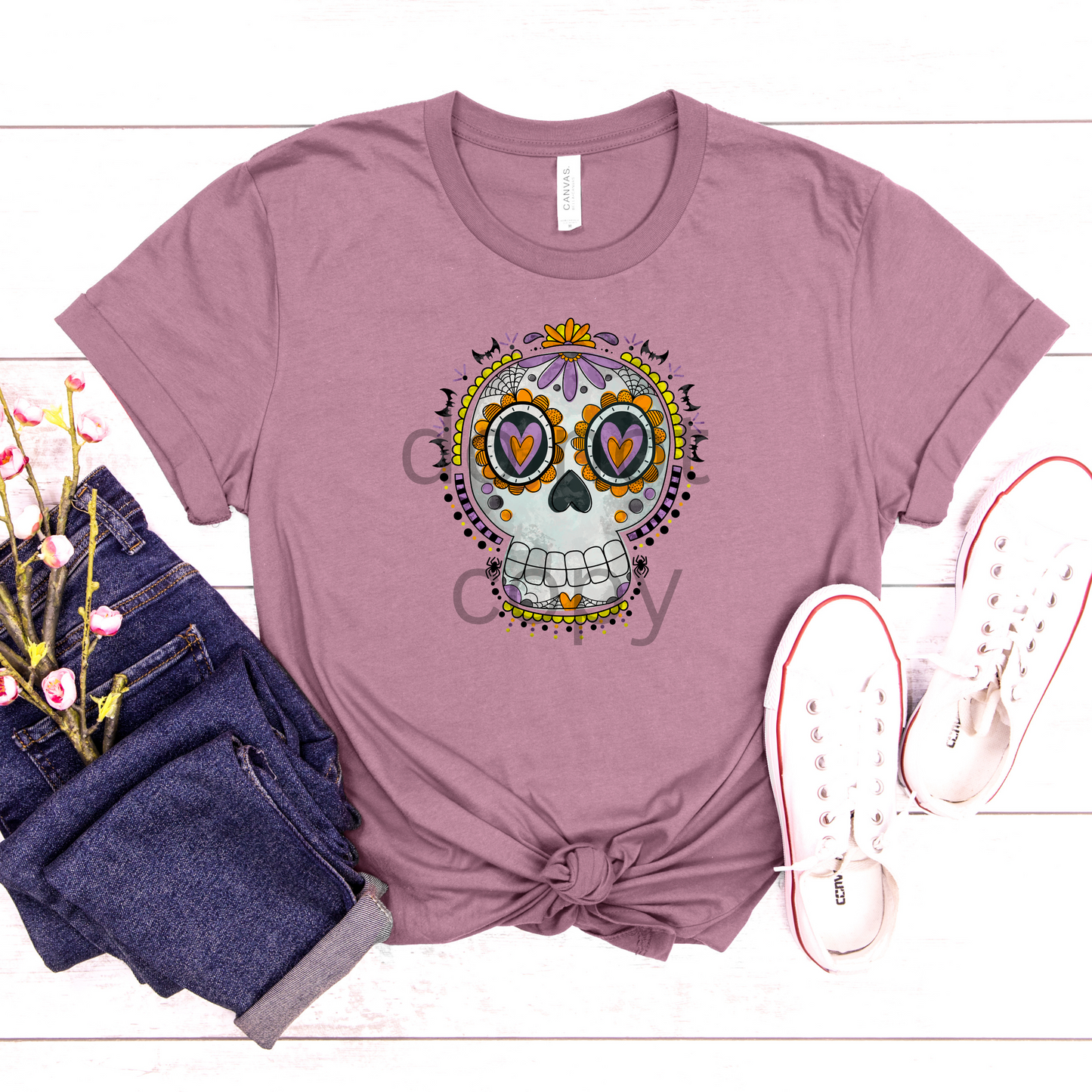 Sugar Skull (Bats) DTF
