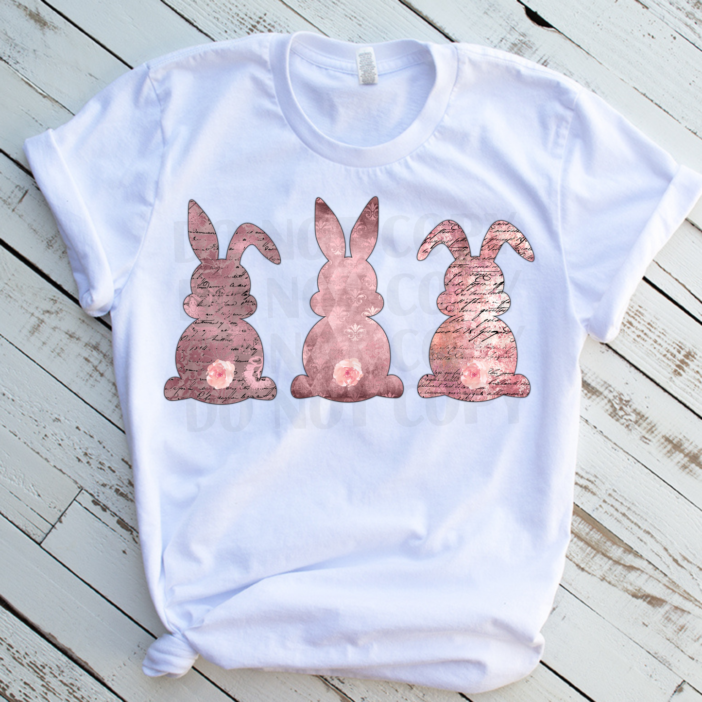 Rose Gold Bunnies DTF
