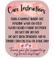 Care Instructions