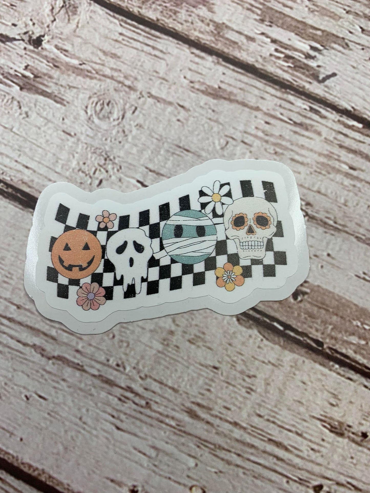 Checkerboard Spooky Friends DC