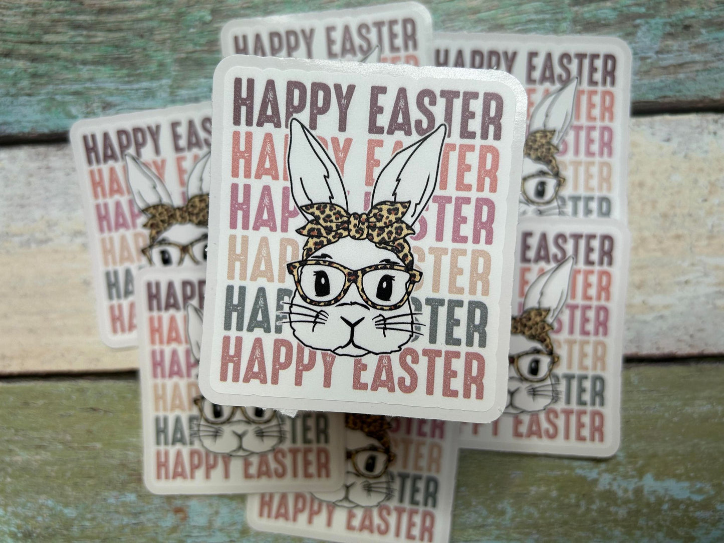 Happy Easter (leopard bow with glasses) DC