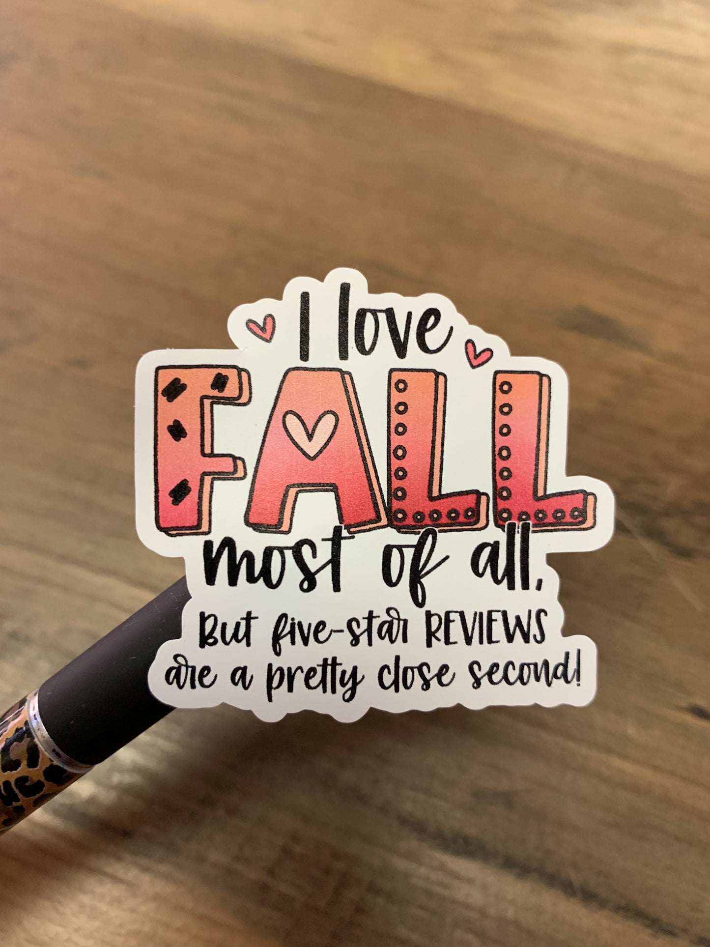 I love Fall most of All (review stickers)