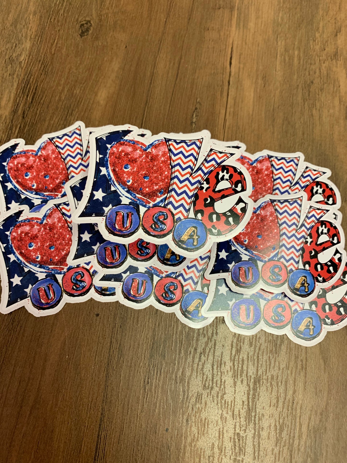 DC Love USA Die cut stickers