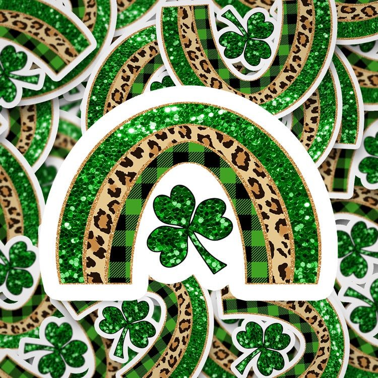 DC St. Patty’s day rainbow DieCut