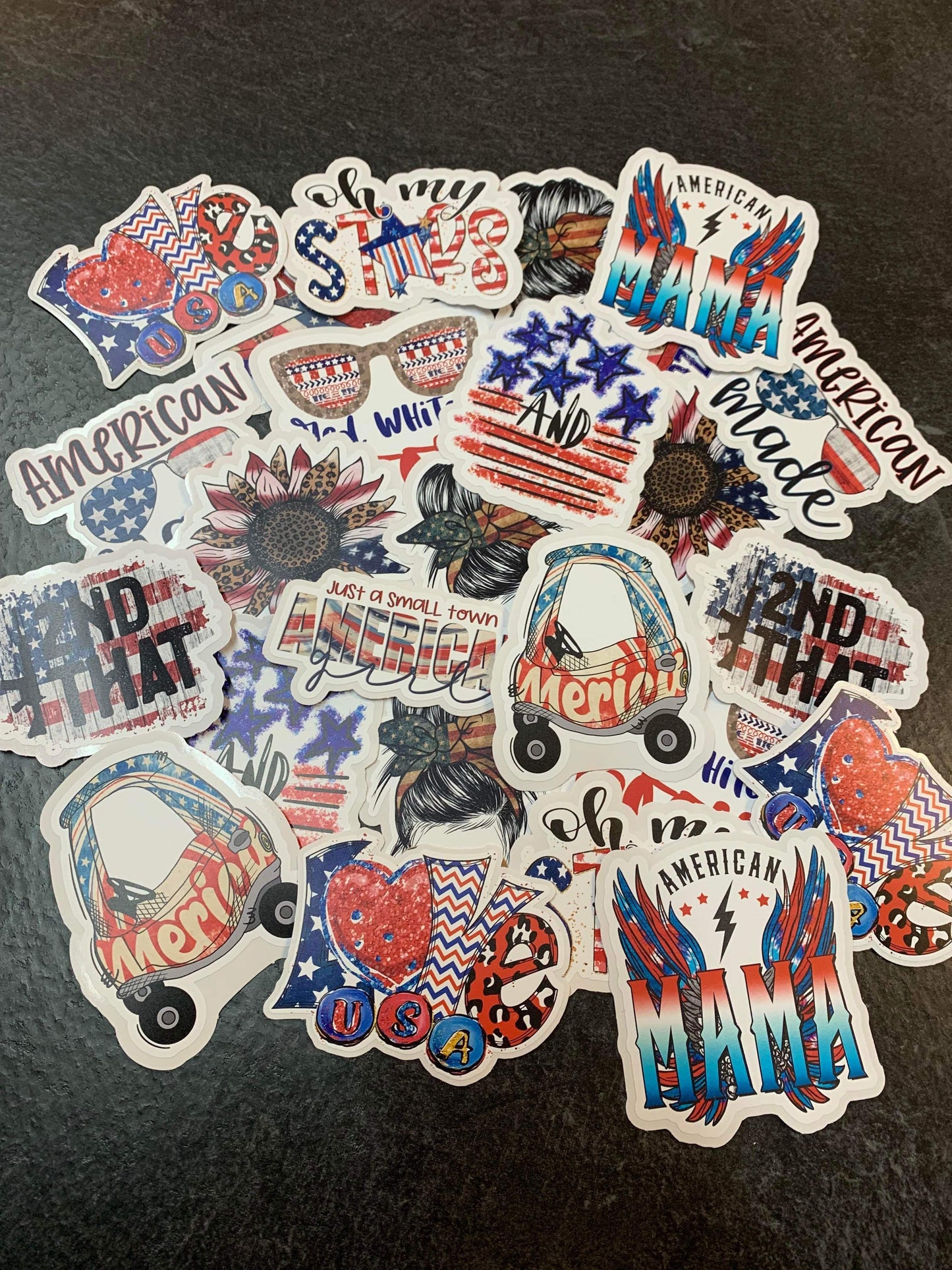 4th Of July Sticker Bundle 50ct DieCut