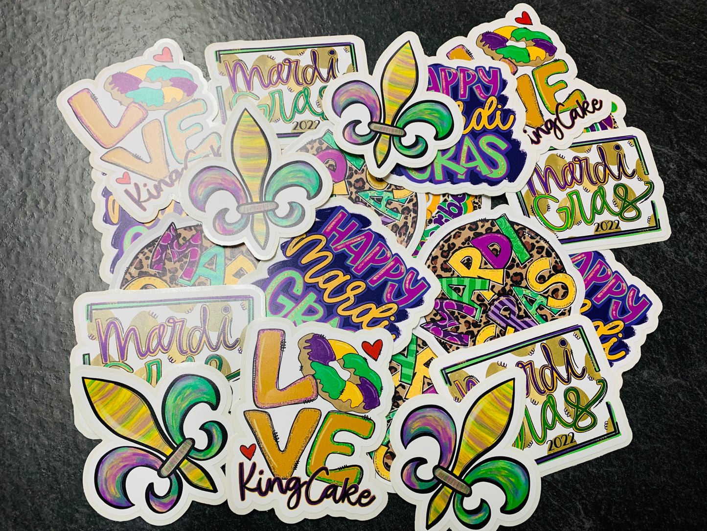 Mardi Gras DC sticker Bundle 50count