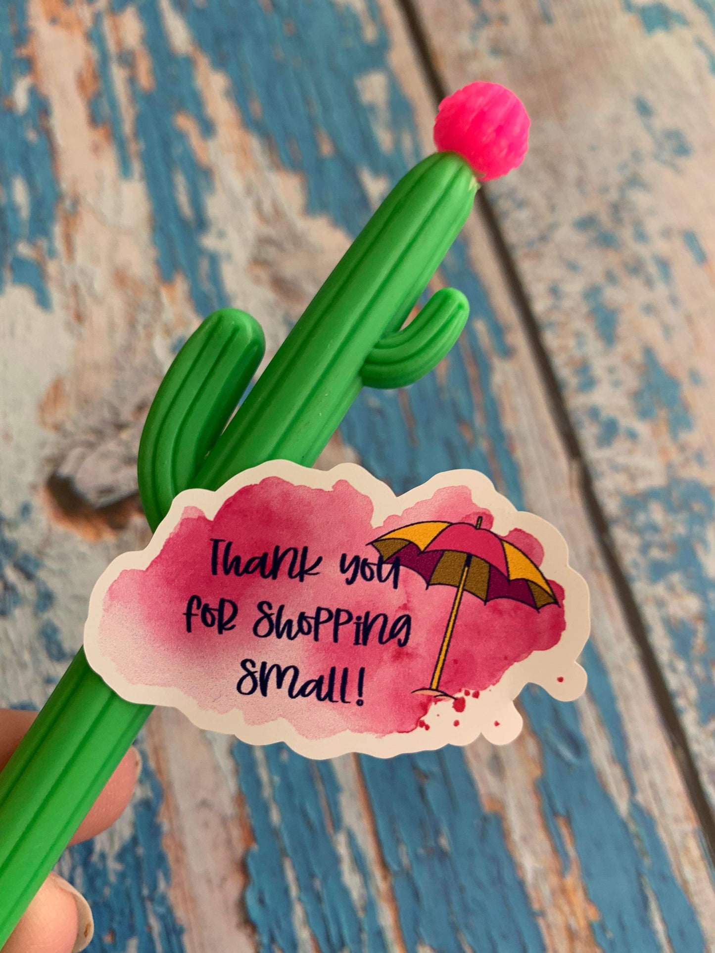 Thank You For Shopping Small (Summer) sticker sheet
