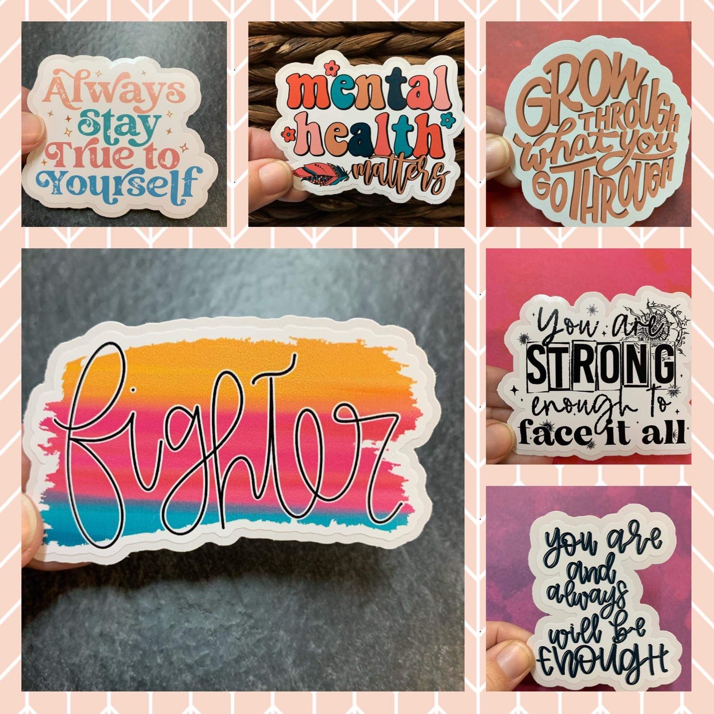 Mental Health. DC diecut sticker Bundle 50count