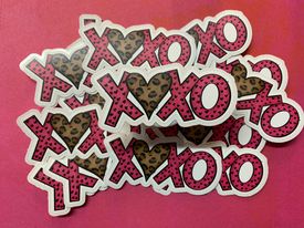XOXO Leopard diecut
