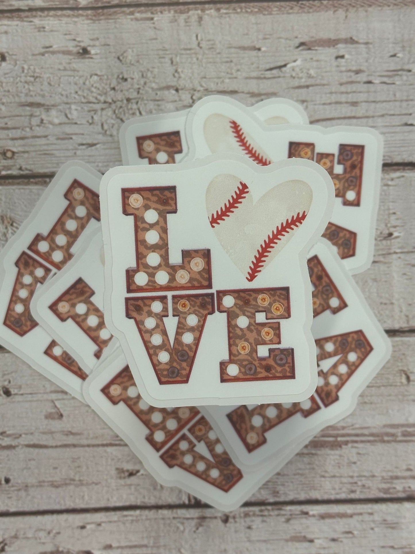 SP24 Love Baseball diecut