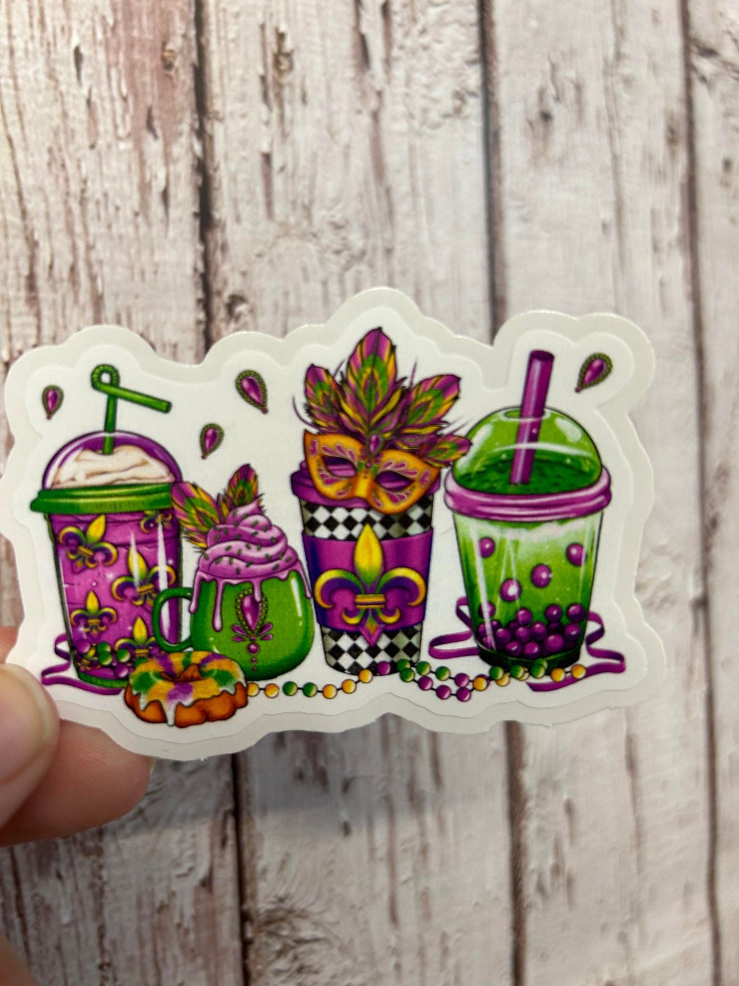 Mardi Gras Teas DieCut
