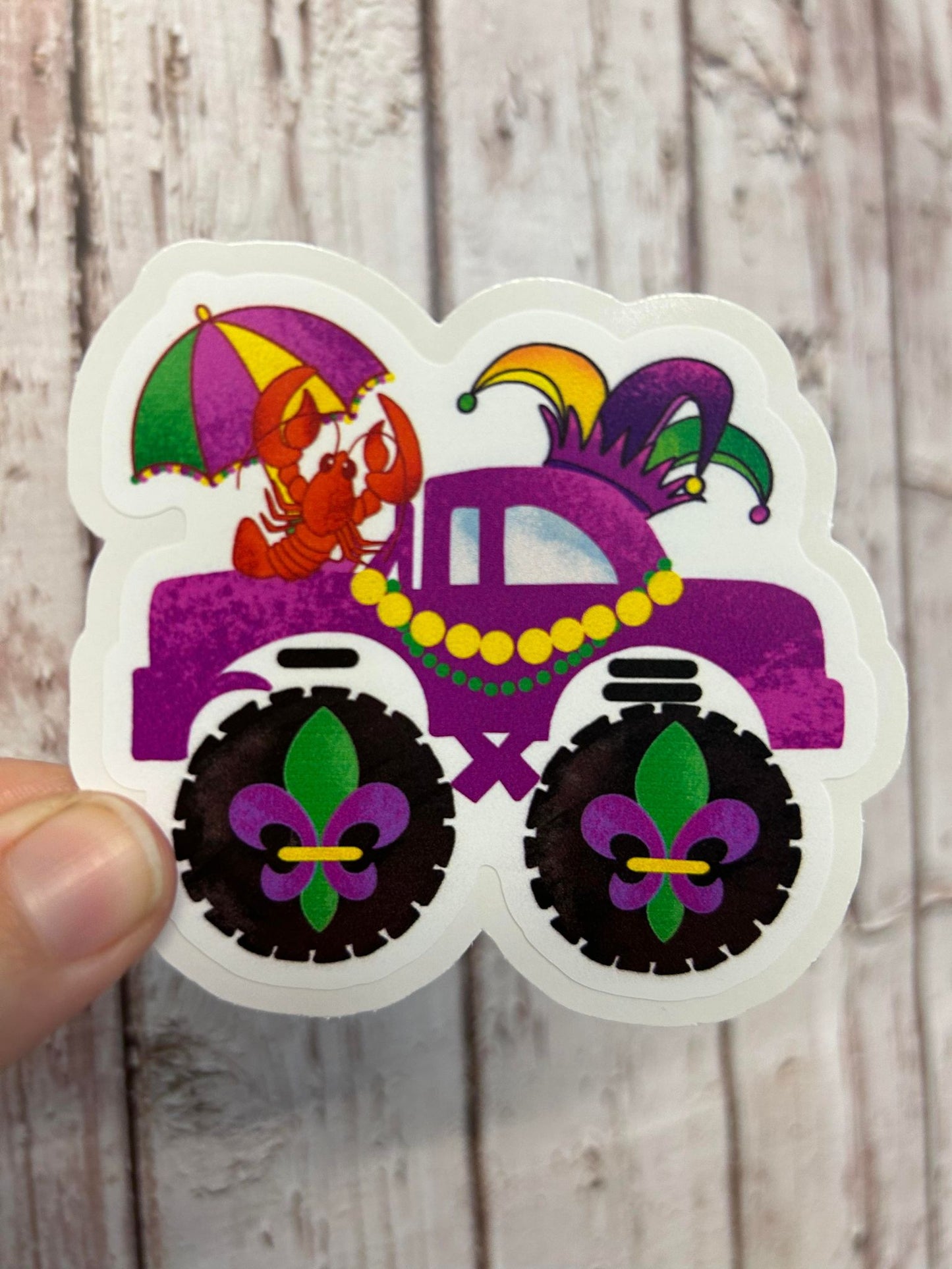 Mardi Gras Truck DieCut