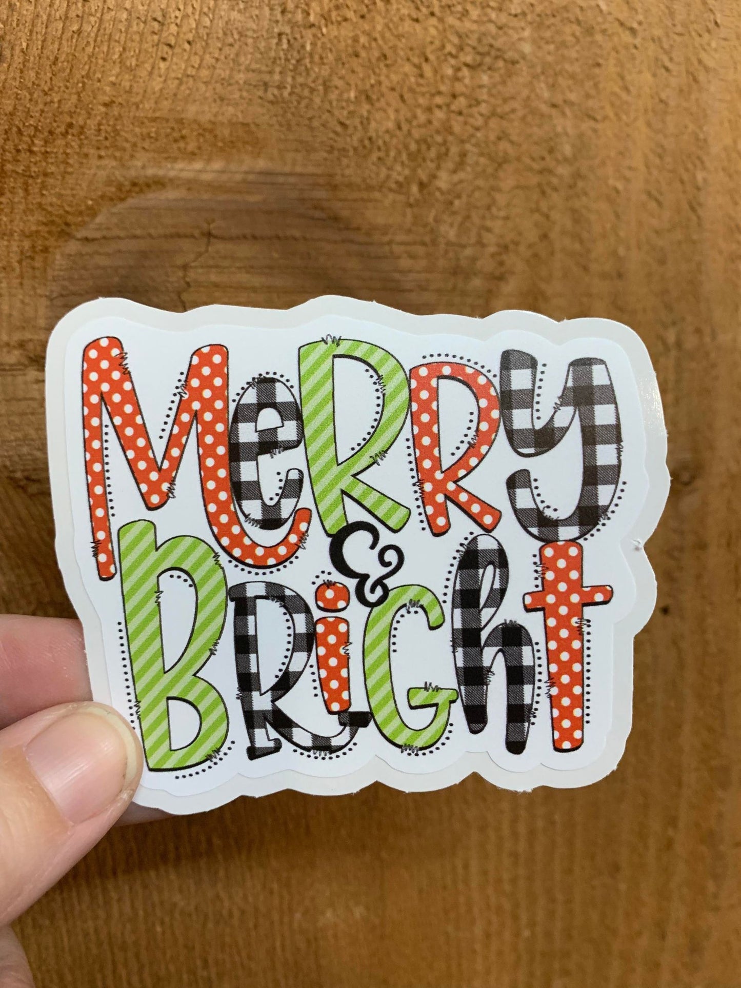 Merry & Bright diecut