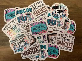 Sarcasm DC sticker Bundle 50count