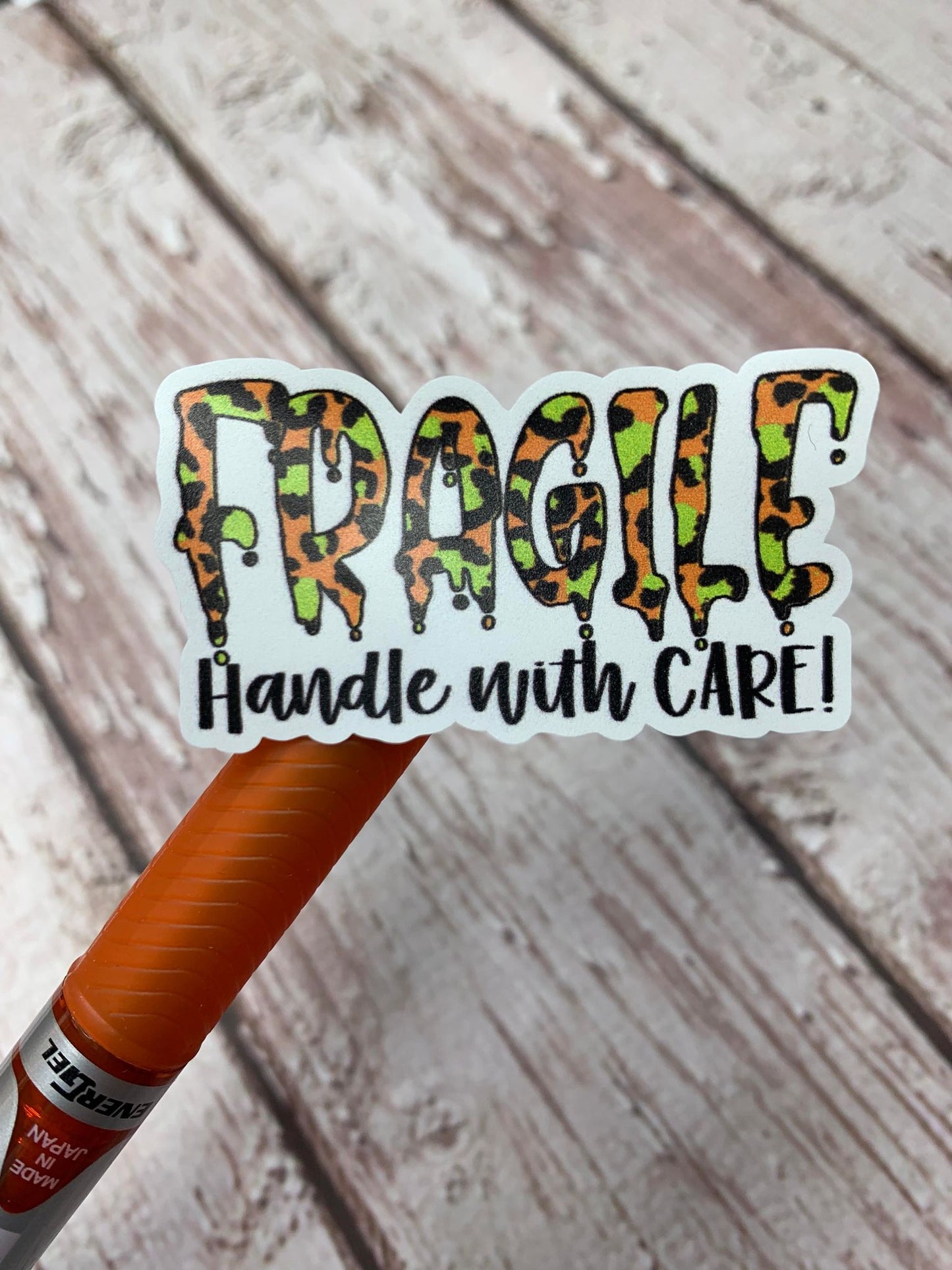 Halloween Fragile sticker sheet