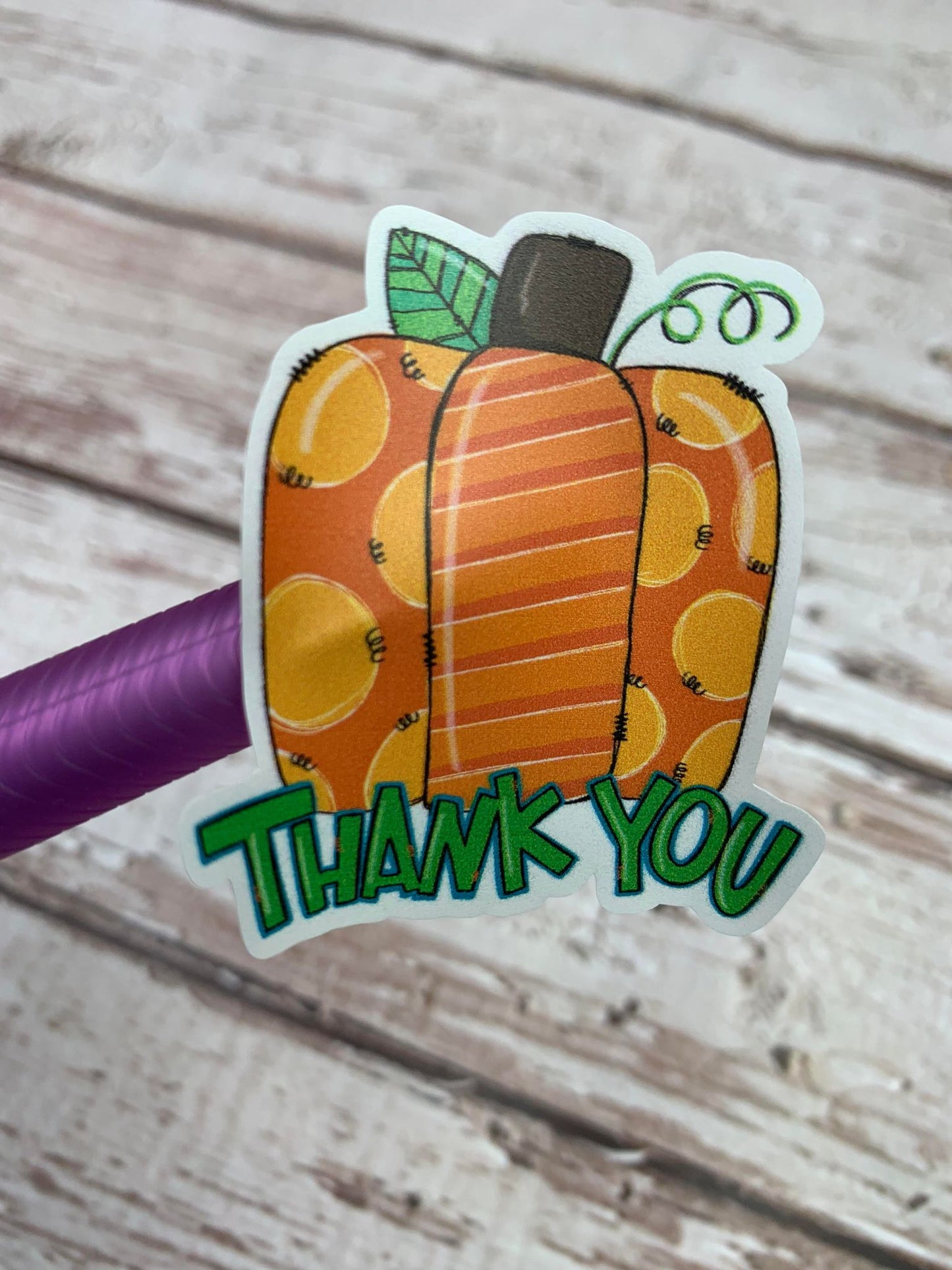 Cute Pumpkin "Thank You" sticker sheet