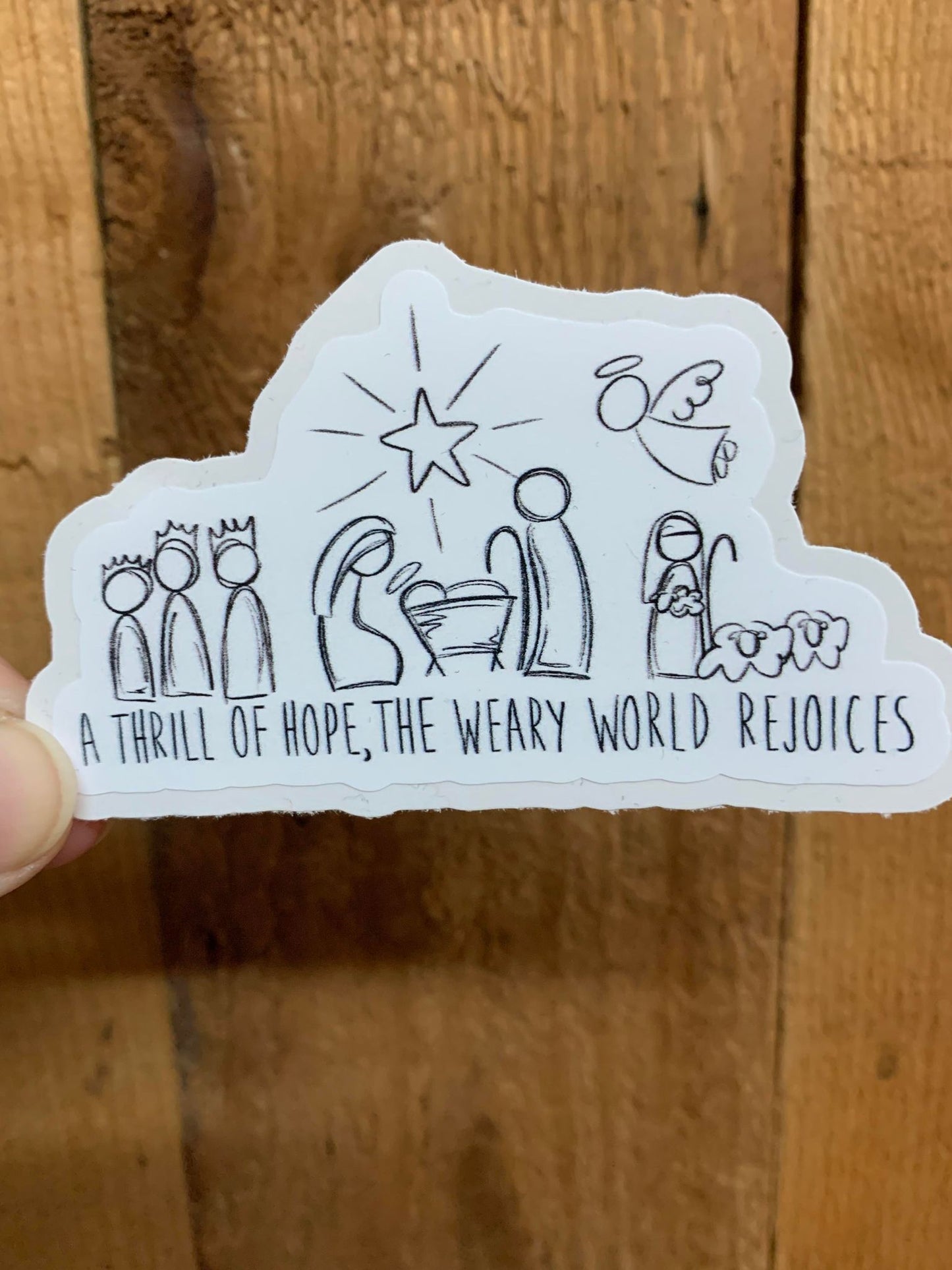 A thrill of hope, the weary world rejoices DC