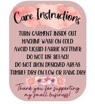 Care Instructions