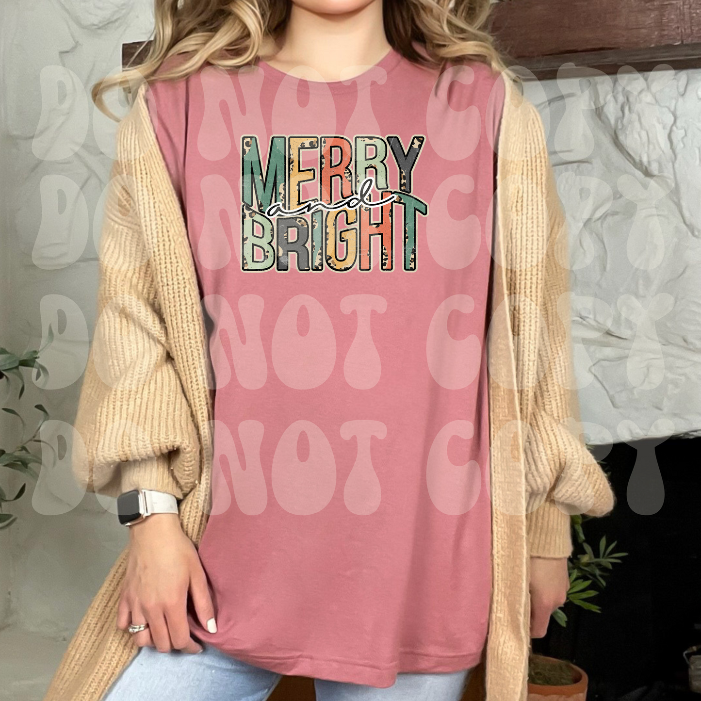 Merry and Bright pastels Dtf