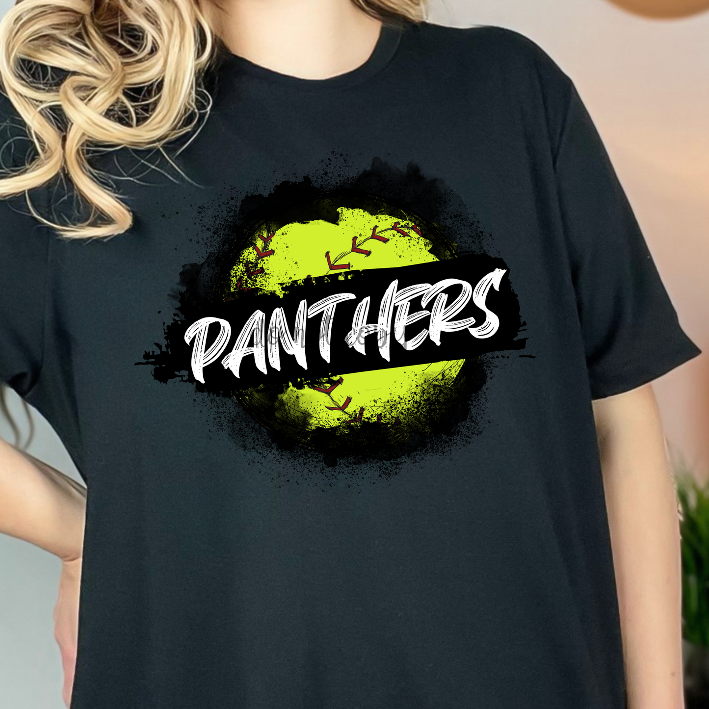 Panthers Softball watercolor PNG