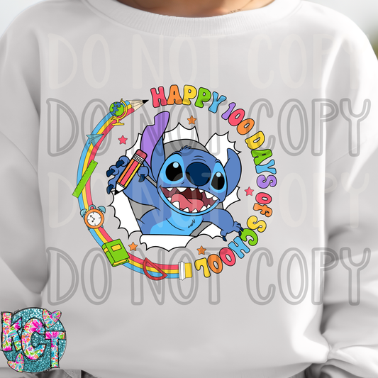 Happy 100 Days of School DTF